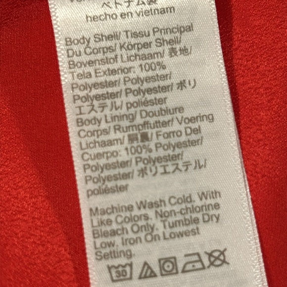 J. CREW NWT Smocked Keyhole Top size M red with hearts - Picture 7 of 8